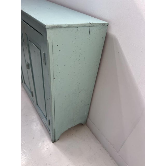 Wood Parisian Kitchen Buffet with Three Doors in Patinated Beechwood For Sale - Image 7 of 11