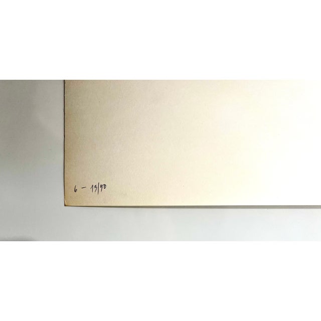 Modern Bernhard Leitner, Austrian Sound Space Architect Bernhard Leitner Photo Lithograph Hand Signed Art, 1975-1976 For Sale - Image 3 of 9