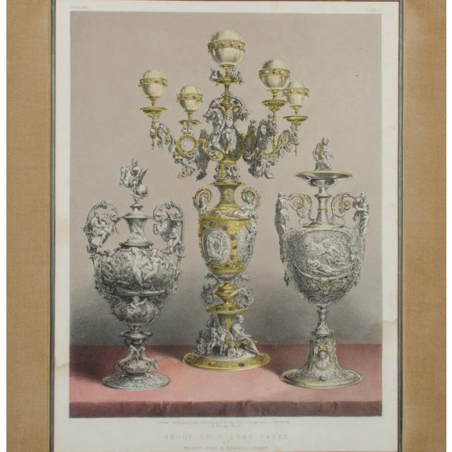 Mid 19th Century Silversmith’s Work & Group of Silver Vases, Antique Prints - A Pair For Sale - Image 5 of 8