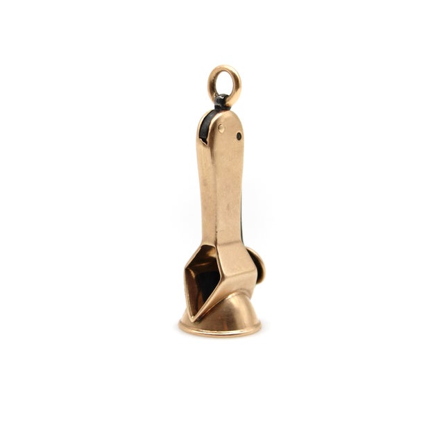 Victorian Late 19th Century Victorian 14k Gold and Steel Cigar Cutter For Sale - Image 3 of 9