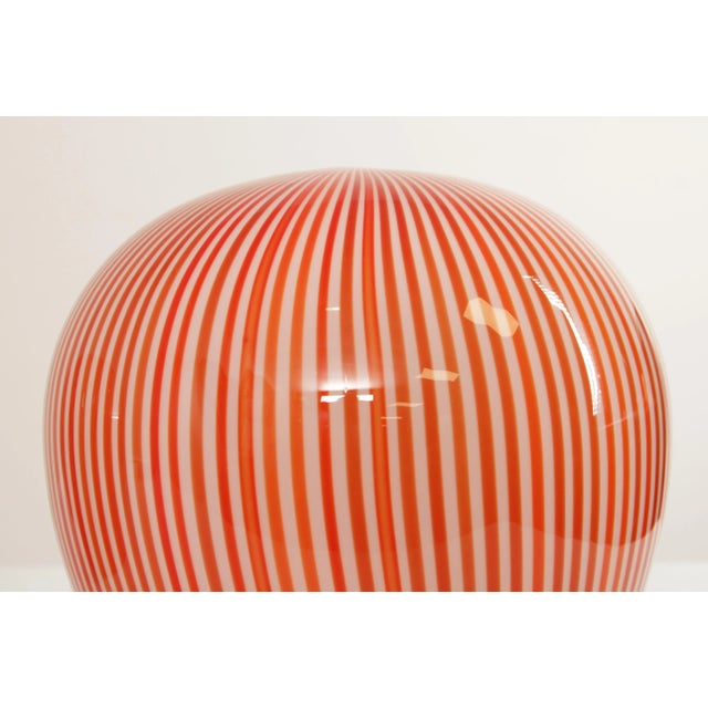 Mid Century Italian Pendent Light Art Glass Shades - A Pair For Sale - Image 10 of 12