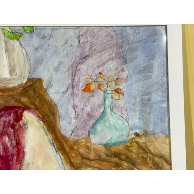 American "Restful Reverie / Watercolor on Paper by Pamela Melvin For Sale - Image 3 of 12