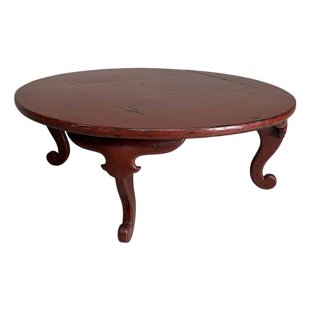 Japanese Meiji Era Wabi Sabi Lacquer Chabudai Coffee Table For Sale