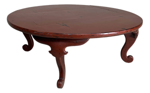 Japanese Meiji Era Wabi Sabi Lacquer Chabudai Coffee Table