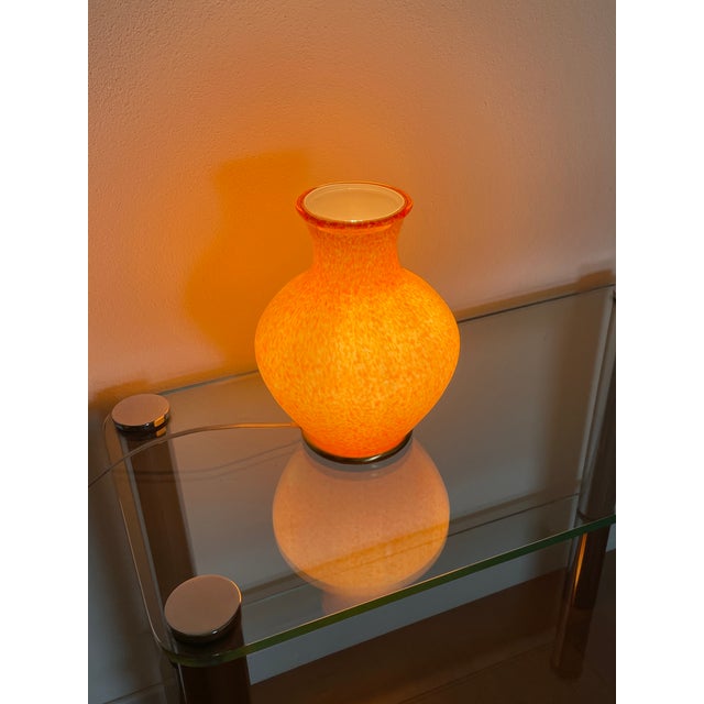 Orange Orange Murano Table Lamp from La Murrina, 1990s For Sale - Image 8 of 16