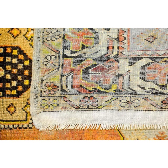 1950s Vintage Turkish Oushak Rug For Sale - Image 5 of 6