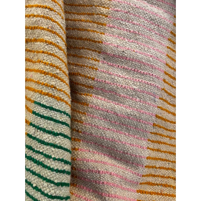 Moroccan Boujad Wool Runner with Graphic Design, 1990 For Sale - Image 9 of 10