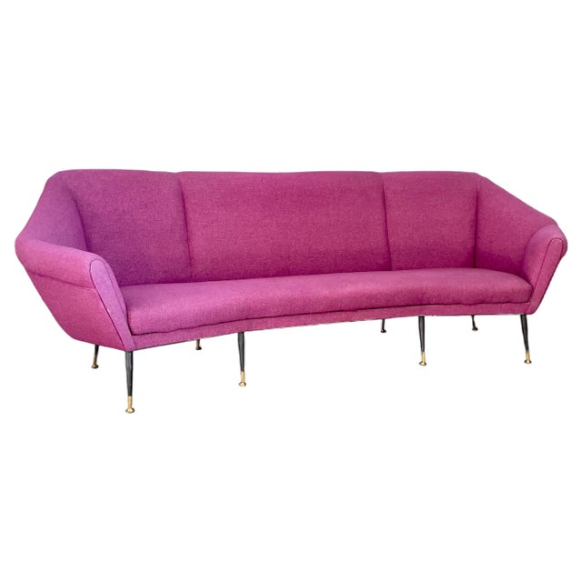 Mid-Century 4-Seater Sofa, 1950s For Sale