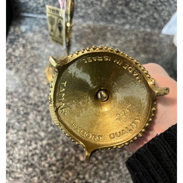 Vintage Tamar Pair of Sabbath Candlesticks NWT For Sale In Philadelphia - Image 6 of 8