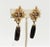 Metal Vintage 1960s Signed Napier Faux-Agate Drop Clip Earrings - 2 Pieces For Sale - Image 7 of 9