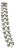 Coro Silvertone Textured Leaf Link Wide Bracelet For Sale