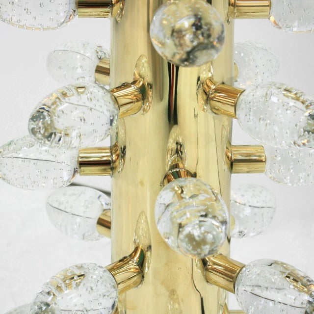 Italian Mid-Century Modern Sculptural Murano Glass Table Lamps, Set of 2 For Sale - Image 6 of 8