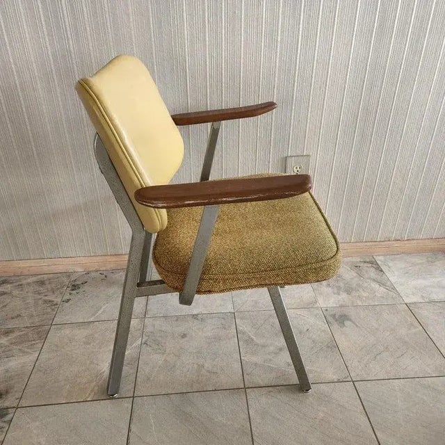 1960s Donald Deskey Streamline Style Armchairs Royal Metal For Sale - Image 9 of 11