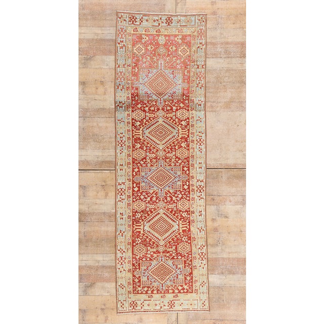 Vintage Persian Northwest Rug, 03'01 X 09'10 For Sale - Image 10 of 10