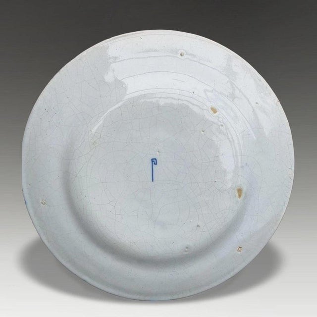 Ceramic Dutch Delft September Twelve Months Dish from De Porceleyne Bijl, 1770 For Sale - Image 7 of 8