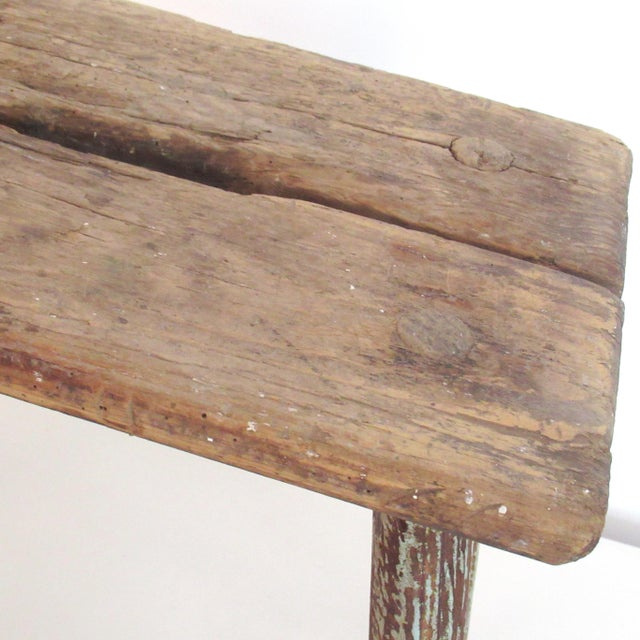 Vintage Folk Art Stool, 1920s For Sale - Image 4 of 12