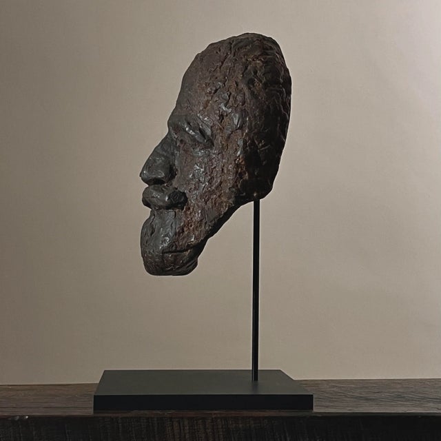 Eva Martino - Expressionist Wax Mask of Giovanni Martino, Signed (ca. 1970). Max mask of Eva Martino’s husband Giovanni...
