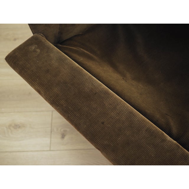 Italian Corduroy Armchair, Italy, 1970s For Sale - Image 10 of 18