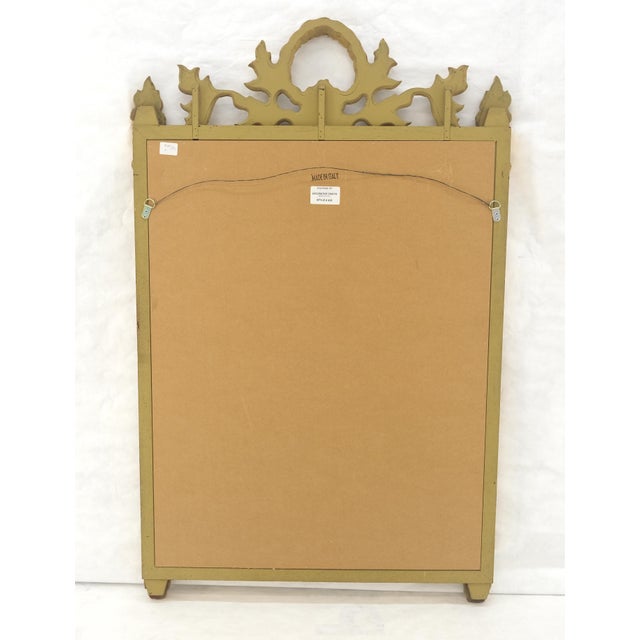 Italian Gilt Gesso Fine Gold Wall Mirror 53x38 Rectangle MINT! For Sale - Image 6 of 15