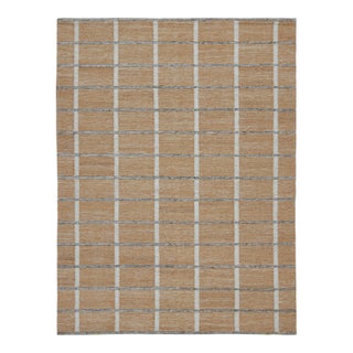 Rug & Kilim’s Scandinavian Outdoor Rug in Brown, White & Black Pattern - 5'x8' For Sale
