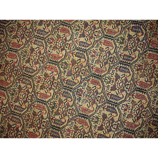 Handmade Antique Persian Farahan Rug 4.3' X 6.4' (131cm X 195cm) 1860s For Sale - Image 4 of 5