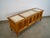 Mid-Century Modern 1960’s Hollywood Regency Burl Wood & Travertine Credenza / Low Console Table For Sale - Image 3 of 12