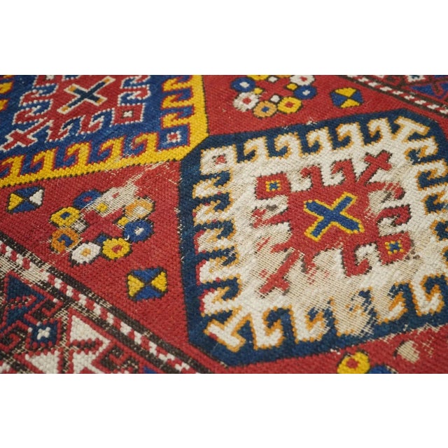 Antique Kazak Rug 3'7'' x 5'10'' For Sale - Image 12 of 12