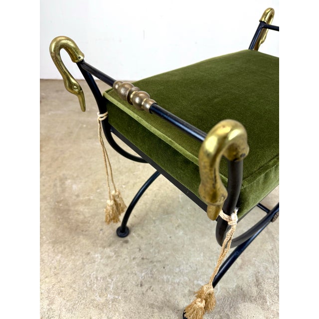 Vintage Maison Jansen Style Vanity Bench For Sale - Image 10 of 12