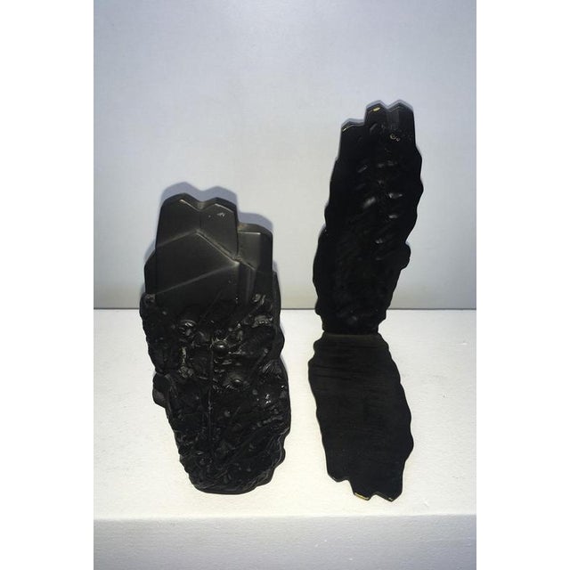 Postmodern Abstract Bronze Sculptures by Graziano Pompili, Italy, 1980s, Set of 2 For Sale - Image 16 of 18