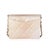 Traditional Gold Metallic Ombré Quilted Goatskin Classic Mini Clutch with Chain For Sale - Image 3 of 7