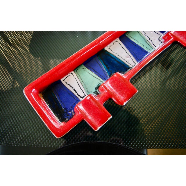 Ceramic Large Perignem Amphora Belgium 1970 Trinket Tray/Ashtray For Sale - Image 7 of 9