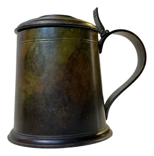 Art Deco Beer Mug in Patinated Bronze, 1930s
