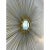 Chaty Vallauris Large Mid 20th Century Chaty Vallauris Style Metal Sunburst Wall Mirror For Sale - Image 4 of 12