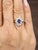 Modern 1.85 Ct Tanzanite & Diamond Ring Size 6.75 For Sale - Image 3 of 10