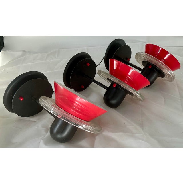 1980s Set of 3 “Bettina Parete” Postmodern Wall Sconses by Lamperti, Italy For Sale - Image 5 of 12