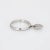 Modern Tiffany & Co Heart Diamond Charm Ring Estate Platinum Tag Sz 5.75 Jewellery For Sale - Image 3 of 7