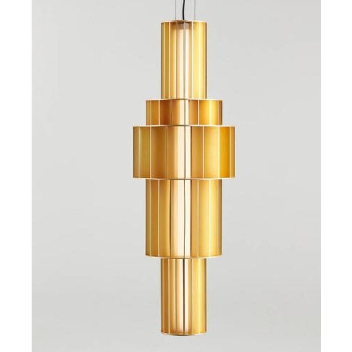 Not Yet Made - Made To Order Babel T Gr Golden Suspended Lamp by Stephen Burks for Parachilna For Sale - Image 5 of 12
