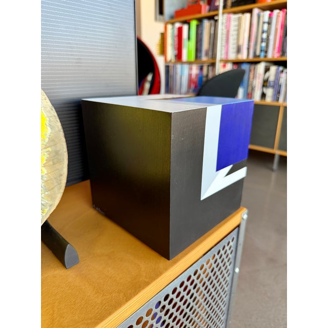 Vintage XL Frank Grimaldi "SeeTheCube" Signed Original Op Art Sculpture For Sale - Image 13 of 15