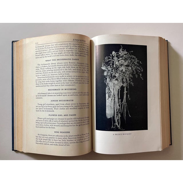 Blue Emily Post “Etiquette” Hardcover Book For Sale - Image 8 of 11