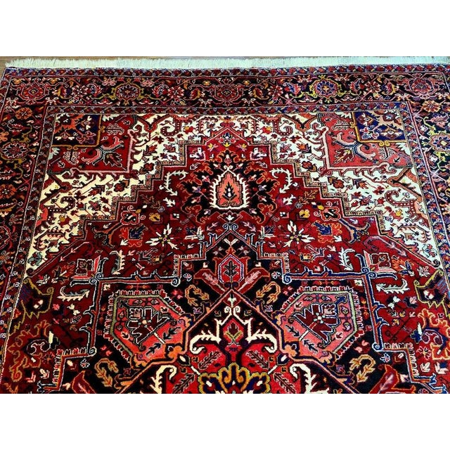Textile Middle Eastern Rug in Pure Wool For Sale - Image 7 of 11