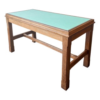 Large Exhibition Table in Oak For Sale