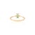 Not Yet Made - Made To Order Minimalist Emerald Diamond Everyday Ring 14k Solid Yellow Gold Size 7 For Sale - Image 5 of 6
