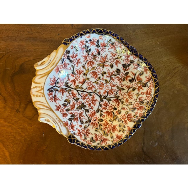 19th Century Antique 19th Century Derby Imari Porcelain Shell Shaped Dish For Sale - Image 5 of 9