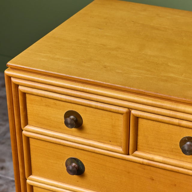 Maple Highboy Dresser for Johnson Furniture For Sale - Image 10 of 15