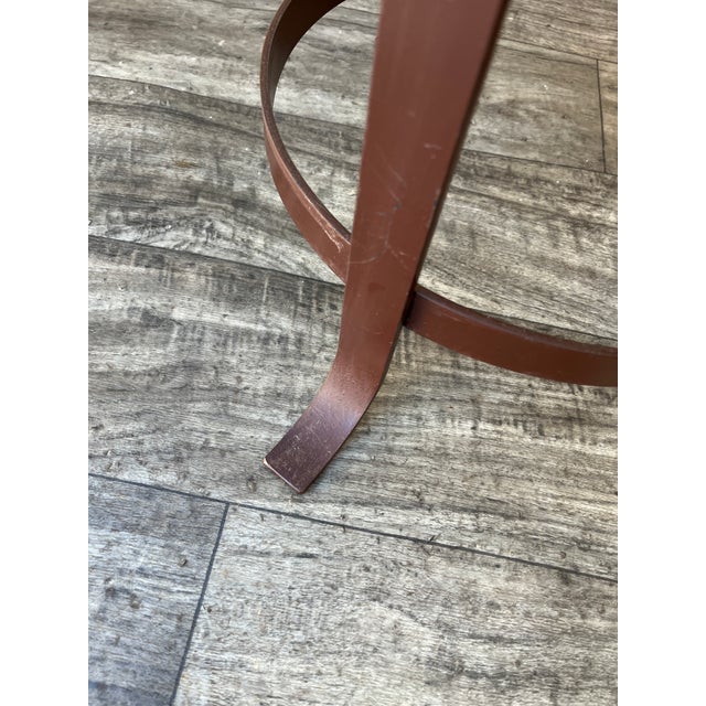 A Pair of Vintage Handcrafted Ship's Wheel Glass Top Side Tables. Circa 1970s For Sale - Image 13 of 18