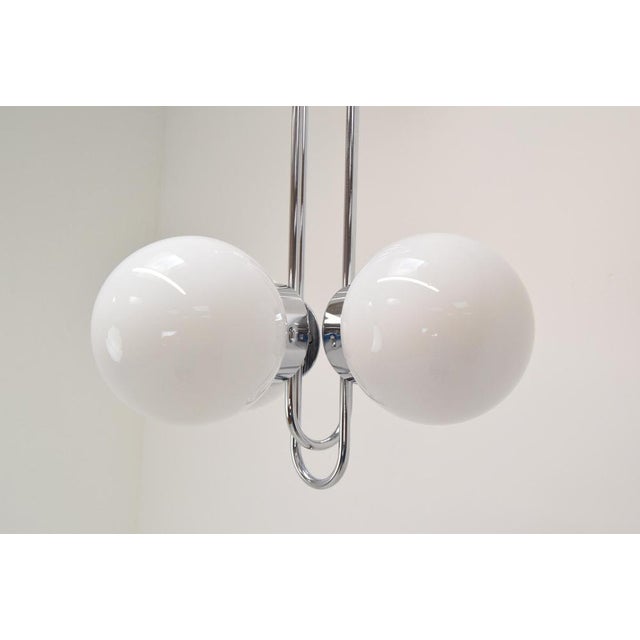 1970s Mid-Centure Designed Chandelier attributed to Jílové Near Děčín, Czechoslovakia, 1970s For Sale - Image 5 of 14