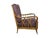 1950s Wood & Purple Fabric Armchair attributed to Paolo Buffa, 1950s For Sale - Image 5 of 12