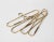 Mid-Century Modern Vintage Brass Coat Hangers, 1970s, Set of 4 For Sale - Image 3 of 7
