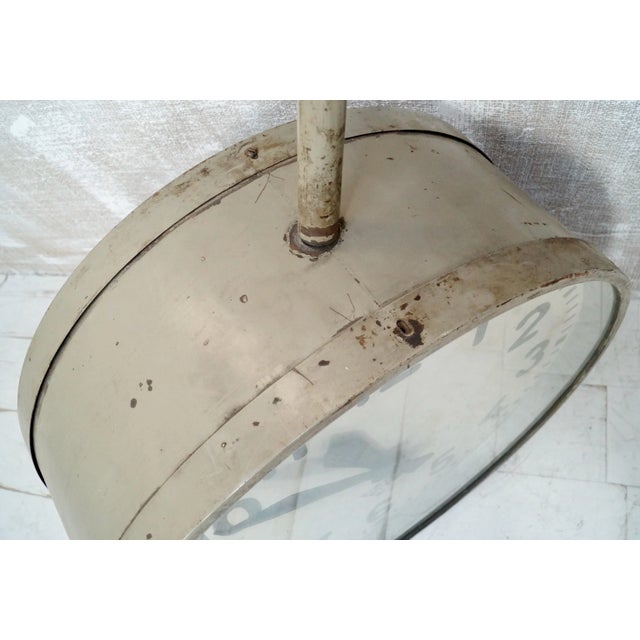 Vintage Double Sided Station Clock from Pragotron, 1953 For Sale - Image 6 of 8