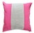 Beautiful linen pillow, in a gorgeous pink hue accented by a bold natural linen center stripe. Knife edge and hidden...
